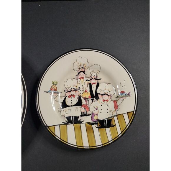 HD Designs Le Chef Dinner Plate And Salad Plate Set - Picture 4 of 9